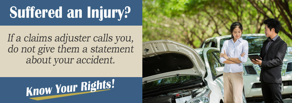 What Should I Do If a Claims Adjuster Calls Me Soon After the Crash?