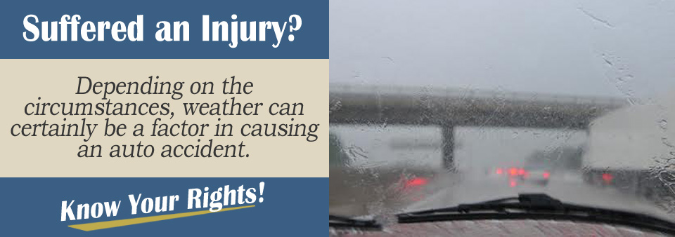 Can Bad Weather Influence How Liable a Driver Is for an Auto Accident?