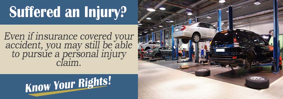 A Lawyer Explains A Personal Injury claim after insurance covered car damages.